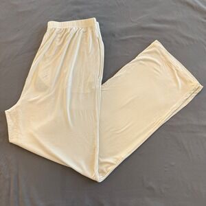 NEIWAI Almond Milk Tencel Modal Wide Leg Pajama Bottom Lounge Pants Women Medium